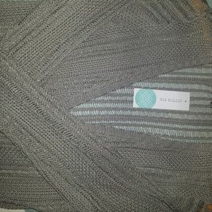 Grey knit cardigan
